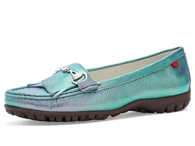 Marc Joseph New York Lexington 2 Golf Women's Dress Flat Shoes Ocean Prism Grainy: 6 M In Multi