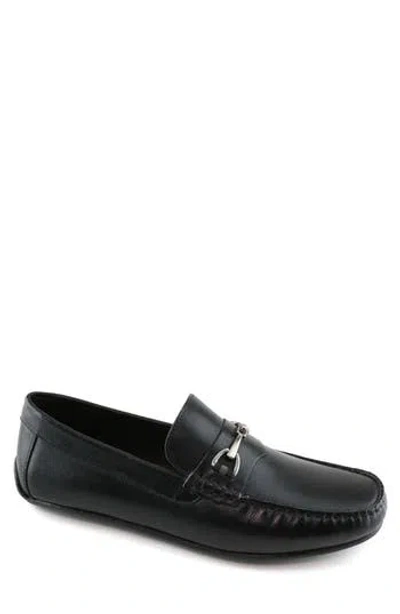 Marc Joseph New York Liberty Ave Loafer Driving Shoe In Black Napa