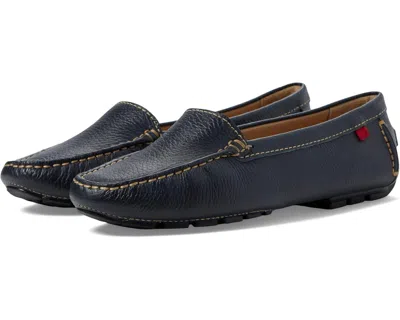 Marc Joseph New York Manhasset Loafer Women's Navy Leather Shoes Zogg1006 In Blue