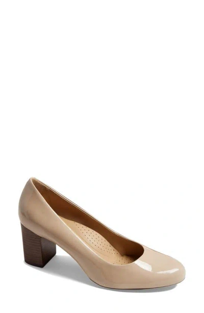 Marc Joseph New York Midtown Pump In Beige Soft Patent