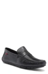 Marc Joseph New York Nebraska Driving Loafer In Black Grainy