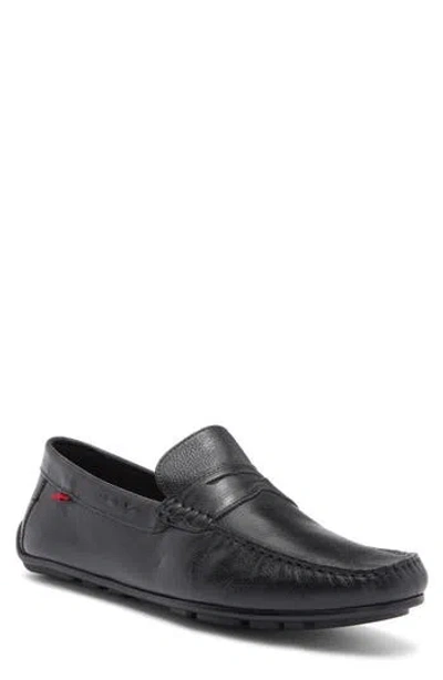 Marc Joseph New York Nebraska Driving Loafer In Black Grainy