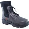Marc Joseph New York North Bridge Lug Sole Bootie In Charcoal Brushed Napa