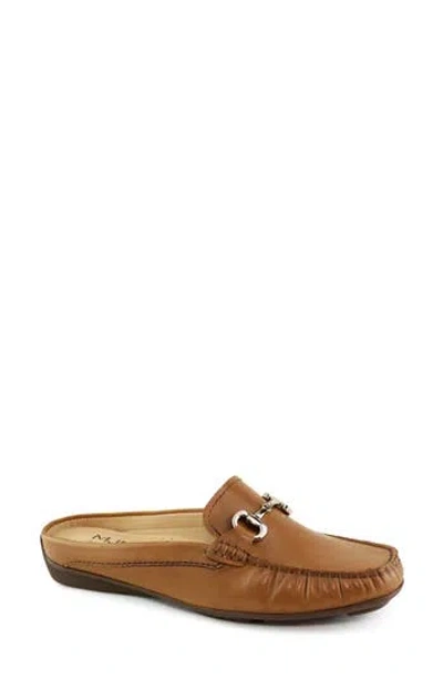 Marc Joseph New York Ocean Drive Bit Mule In Tan Burnished Napa