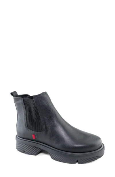 Marc Joseph New York Olympia Blvd Chelsea Boot In Black Grainy