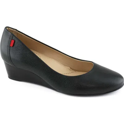 Marc Joseph New York Prospect Leather Wedge Pump In Blue