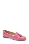 Marc Joseph New York Riviera Tassel Loafer In Pink Grainy