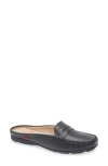 Marc Joseph New York Rosemary Dr Penny Loafer In Black Grainy