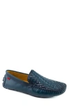 MARC JOSEPH NEW YORK SPRING STREET WOVEN LEATHER DRIVING LOAFER