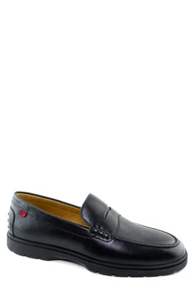 Marc Joseph New York Sullivan Street Penny Loafer In Black Napa