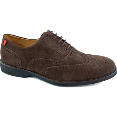 Marc Joseph New York Sullivan Street Wingtip Oxford In Brown Suede
