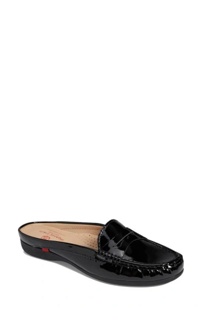 Marc Joseph New York Union Penny Loafer Mule In Black Soft Patent