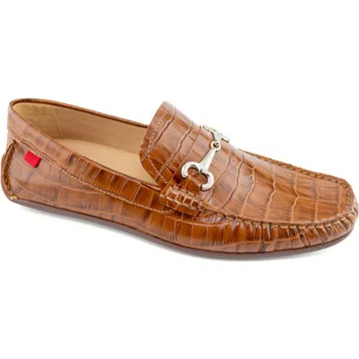 Marc Joseph New York Wall Street Leather Buckle Loafer In Brown