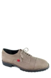 Marc Joseph New York William St. 2.0 Cap Toe Derby In Taupe Grainy