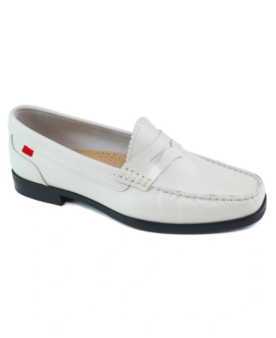 Marc Joseph New York Women's East Village 2.0 Leather Slip-on In Off White Polished Napa