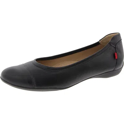 Marc Joseph Womens Padded Insole Ballet Flats In Black