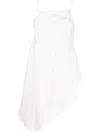 Marc Le Bihan Asymmetric Midi Dress In Weiss