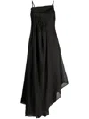 Marc Le Bihan Asymmetric Long Dress In Schwarz