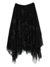 Marc Le Bihan Asymmetric Skirt In Black