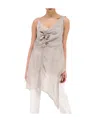 Marc Le Bihan Asymmetrical Design Vest In Nude