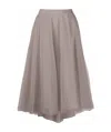 Marc Le Bihan Cascading Design Skirt In Gray