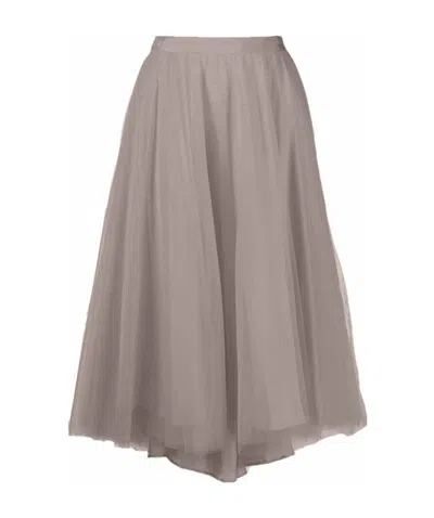 Marc Le Bihan Cascading Design Skirt In Gray