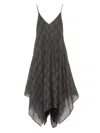 Marc Le Bihan Checked Dress In Grey
