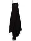 Marc Le Bihan Combi Panneau Tulle Godiva Dress In Black