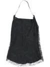 Marc Le Bihan Cowl-effect Lace Lblouse In Black