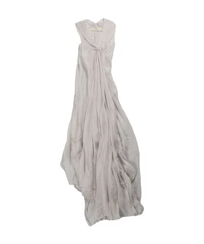 MARC LE BIHAN DRAPED SLEEVELESS MAXI DRESS