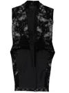 Marc Le Bihan Graphic-print Blazer In Black