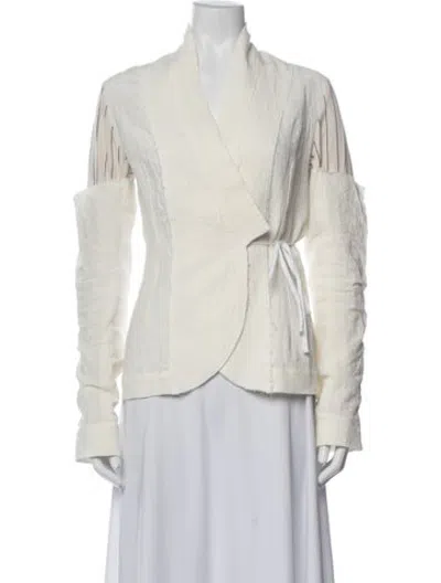 Pre-owned Marc Le Bihan Linen Jacket In Neutrals