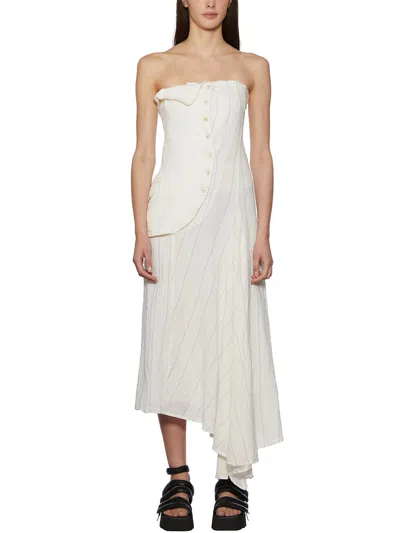 Marc Le Bihan Linen Long Dress In White