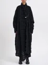 Marc Le Bihan Long Mohair Cardigan In Black