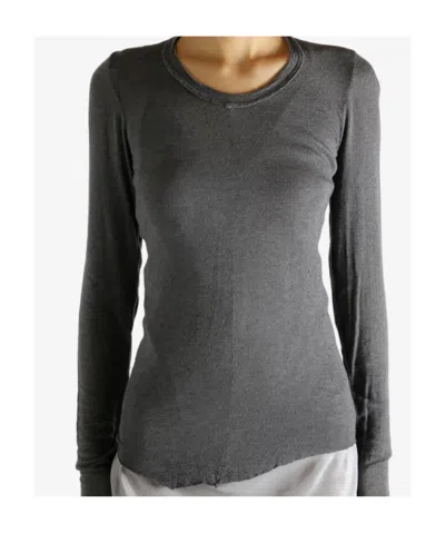 Marc Le Bihan Long-sleeve Top In Gray