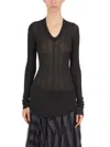 Marc Le Bihan Maglia Scollo A V In Black