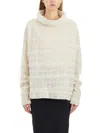 Marc Le Bihan Mohair And Wool Turtleneck Sweater In Neutral