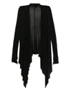 Marc Le Bihan Open-front Asymmetric Cardigan In Schwarz