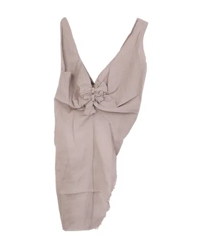 Marc Le Bihan Pleated Detail Vest In Nude