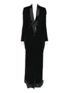 Marc Le Bihan Satin-lapel Single-breasted Coat In Black
