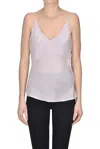 Marc Le Bihan Silk Lingerie Top In Cipria