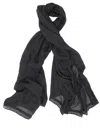 Marc Le Bihan Silk Scarf In Black