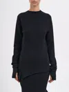 Marc Le Bihan Stretch Cotton Sweater In Black