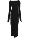Marc Le Bihan Textured Maxi Dress In Black