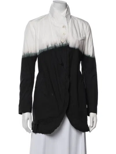 Pre-owned Marc Le Bihan Tie-dye Print Jacket In Black