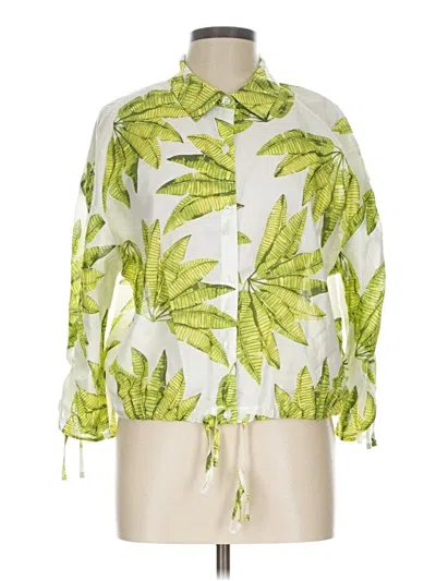 Pre-owned Marc New York 3/4 Sleeve Blouse In Green