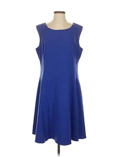 Pre-owned Marc New York Andrew Marc Casual Dress In Blue