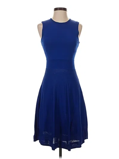 Pre-owned Marc New York Andrew Marc Cocktail Dress In Blue