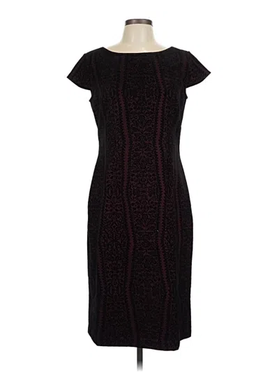 Pre-owned Marc New York Andrew Marc Cocktail Dress In Burgundy