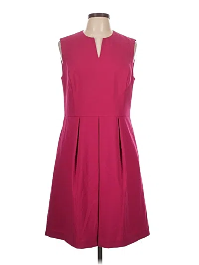 Pre-owned Marc New York Andrew Marc Cocktail Dress In Burgundy